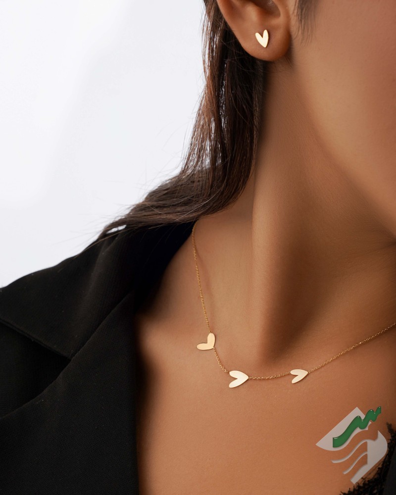 گردنبند سه قلب342