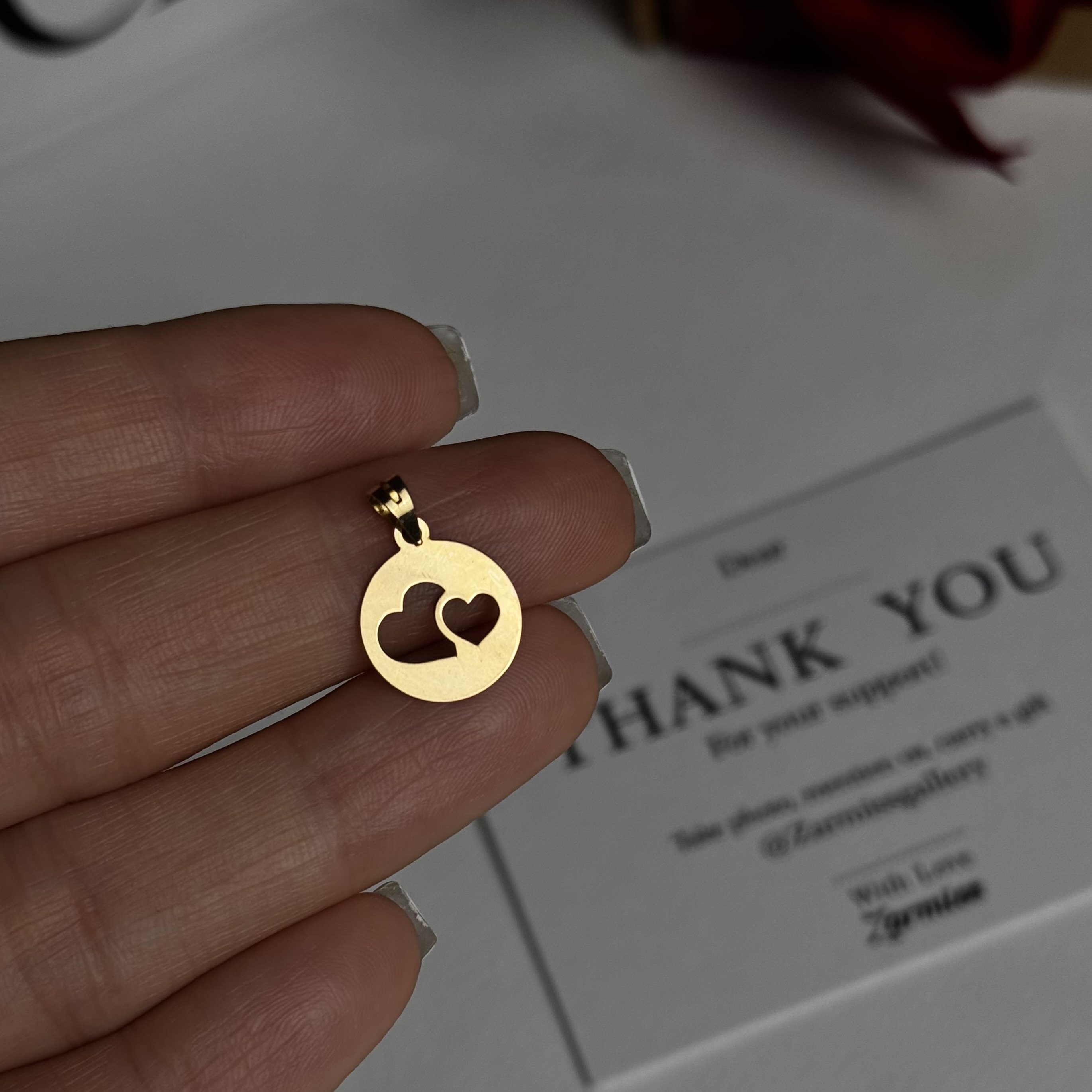 پلاک دو قلب 0423