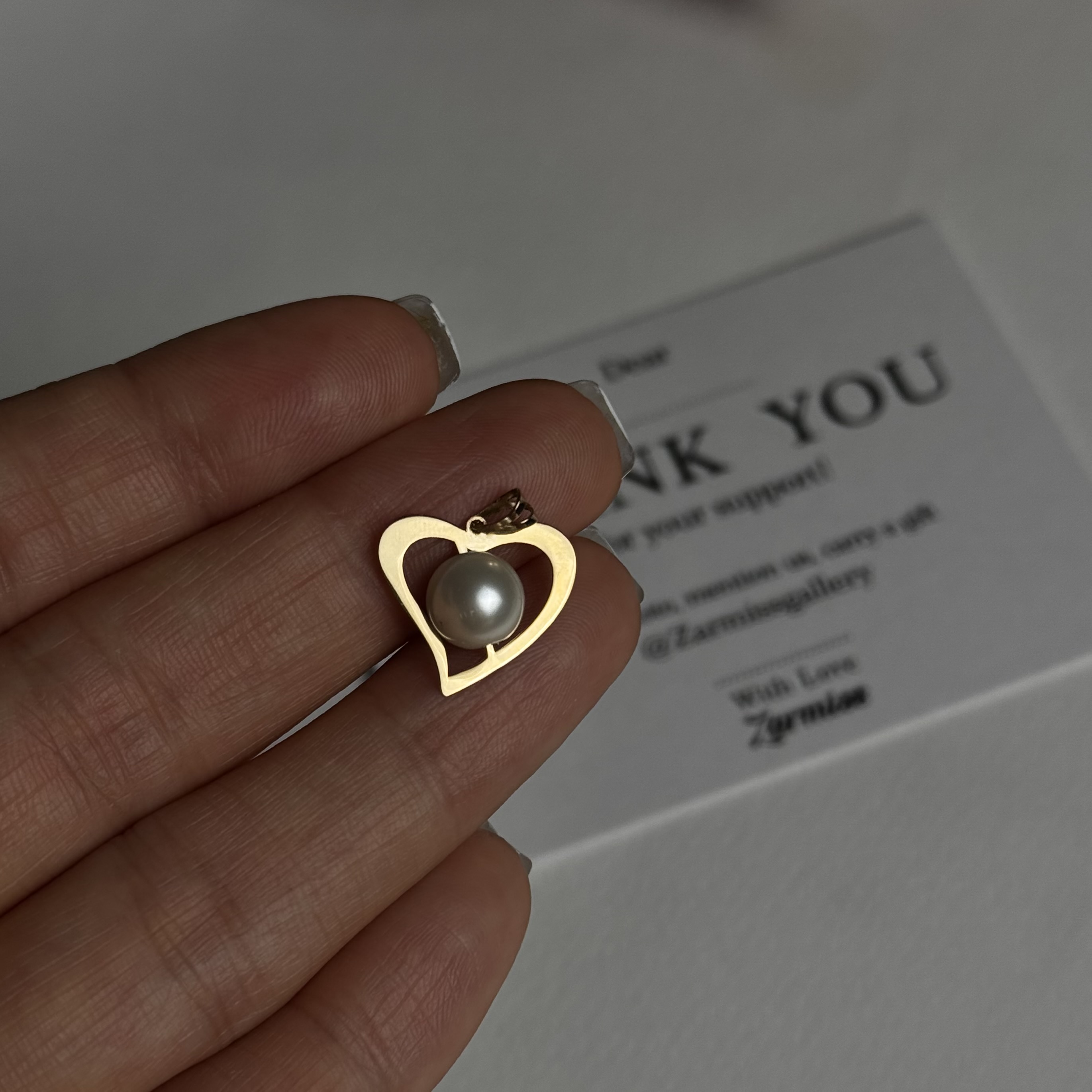 پلاک قلب مروارید0437