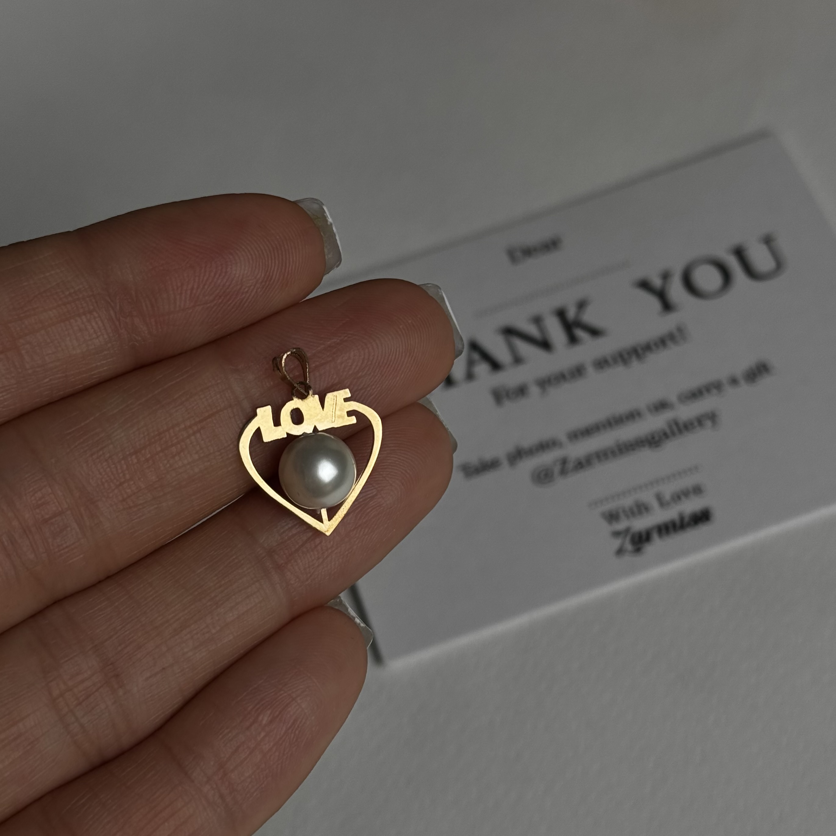 پلاک قلب مروارید0438